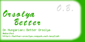 orsolya better business card